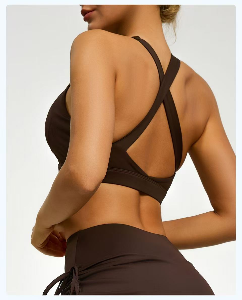 Áo Bra Gym Yoga BASIC dây chéo sau lưng